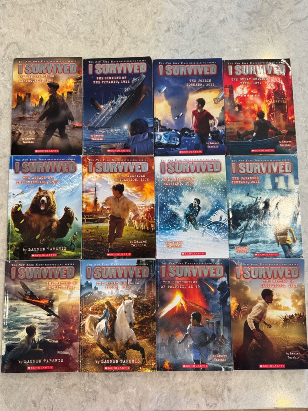 Scholastic I Survived Paperback Set 12 Books
